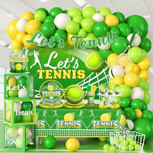 tennis party decorations