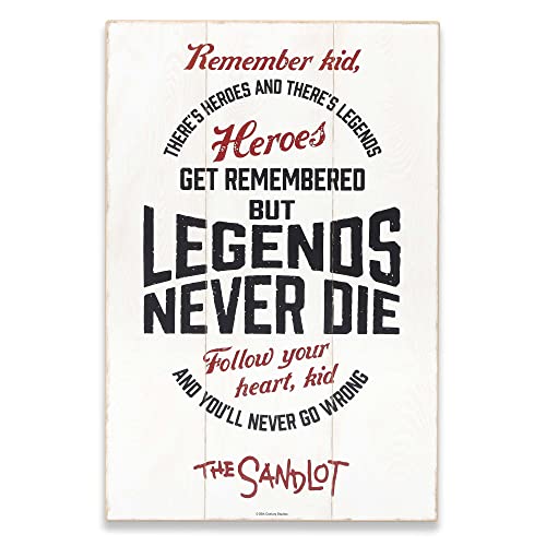 Sandlot Legends Never Die Wall Decor - Baseball Movie Quote