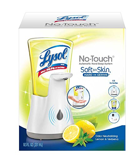 Lysol No-Touch Hand Soap Starter Kit, Lemon/Verbena