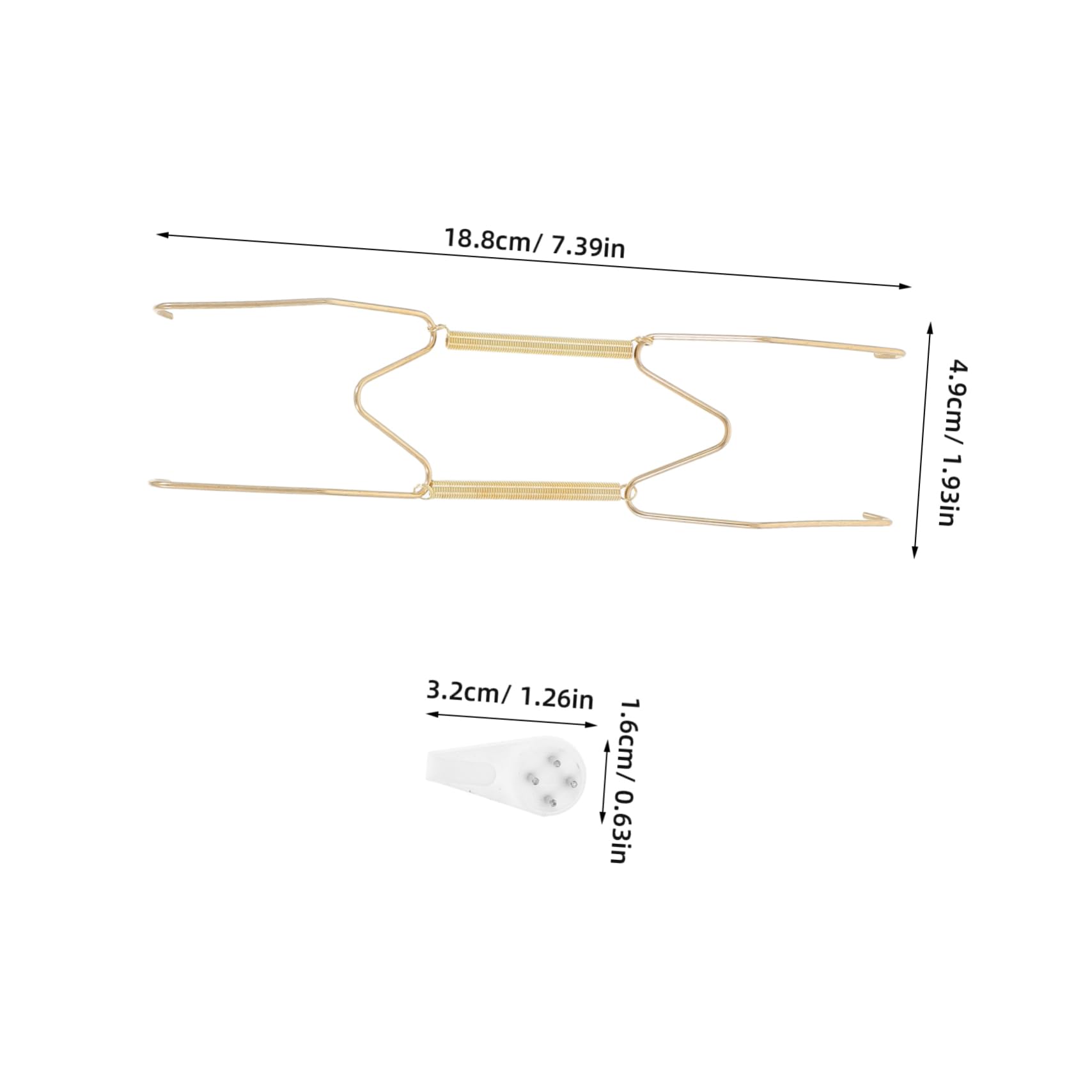 STOBAZA 6pcs Invisible Plate Hangers with Strong Spring Support Wall Mounted Plate Holder and Antique Dishes Quick Setup and Elegant Design