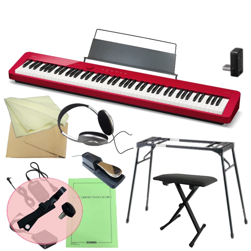 CASIO Privia 電子ピアノ レッド スタンド付き mt0114702_m.jpg