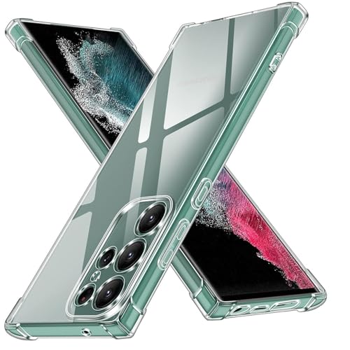 Image of BOXXO Flexible Back Cover for Samsung Galaxy S24 Ultra 5G | Back Cover Transparent Clear Shockproof Case Four Corner Protection | Slim Protective Mobile Phone Cover for Samsung S24 Ultra 5G