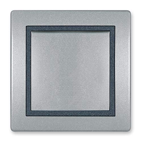ALING-CONEL Wechselschalter 10AX/250V~ inkl.Rahmen (komplett) Silber/Graphit/Silber Cover
