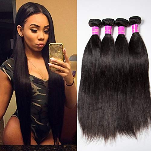 Star Show Hair Extension Human Hair Wire (12 14 16 18 inch, 4 bundles)