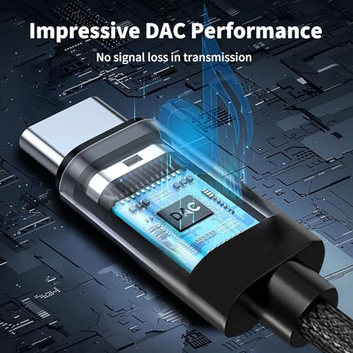 Aux auf USB C Auto Handy, 3,5mm Jack zu Aux USB c Kabel, U-SB C zu aux Stereo Audio Kabel 1M für iPhone 16/15 Pro Max, Samsung Galaxy, Huawei, Oneplus, Xiaomi, Pixel, Kopfhörer, Home/Car Stereos
