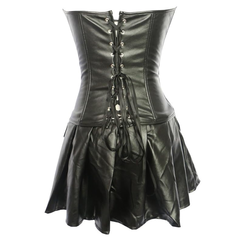 Corset évidé en cuir pour sculpter la taille confortablement M