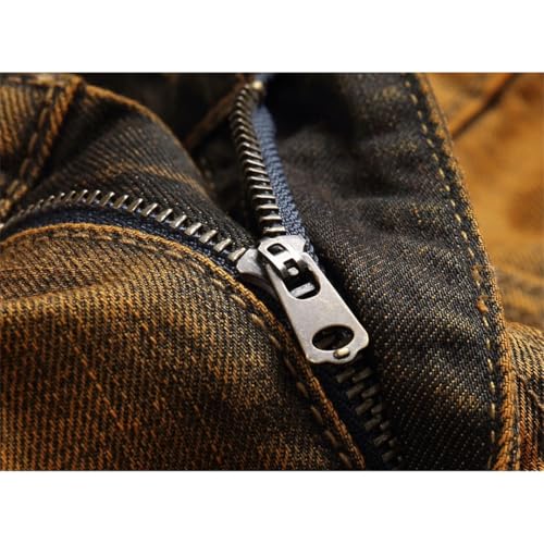 Men Print Ripped Straight Tube Color Contrast Slim Stretch Denim Pants Baggy Harem Jean Trousers3