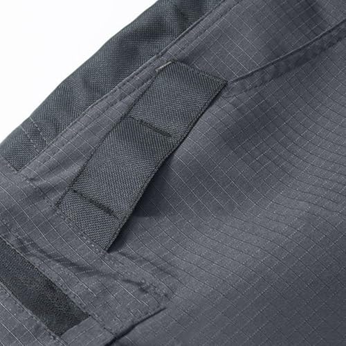 Black Slacks Men Fashion Button Down High Wasit Loose Fit Sweatpants with Pockets Straight Leg Work Hiking Trousers3