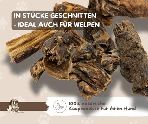 Rinderpansen in 4-10cm getrockneter Pansen Kausnack Hundefutter Hund Snack Hundesnack (2KG)