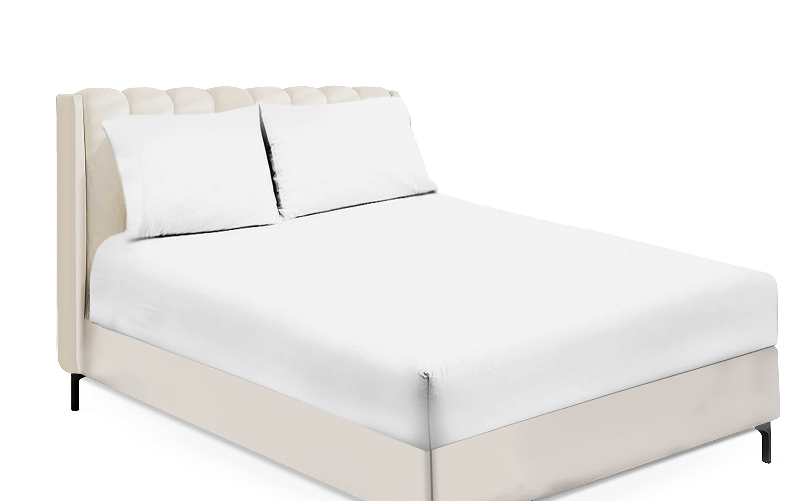 Sapphire Collection Luxury Percale Non Iron White Fitted Sheet Size (Double) โ image 1