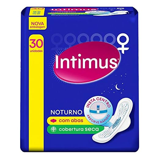 Intimus® Absorvente Noturno Seca C/Abas - 30 UN