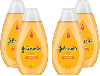 Kit com 4 Shampoos Johnson's Baby Regular 200ml