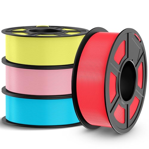 TECBEARS PETG 3D Printer Filament 1.75mm 4KG Bundle, High Toughness