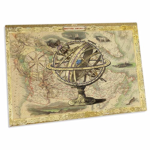 Alfombrilla de escritorio 3dRose Vintage Gyroscope L miniatura 1