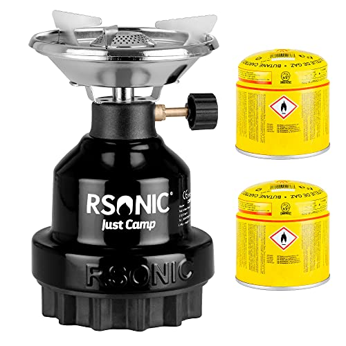 Mianova Gaskocher Campingkocher Kohle Anzünder Gaskartuschen...