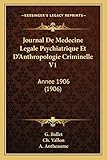 Photo Gallery journal de medecine legale psychiatrique et d anthropologie criminelle v1: annee 1906 (1906) Photo Gallery journal de medecine legale psychiatrique et d anthropologie criminelle v1: annee 1906 (1906)