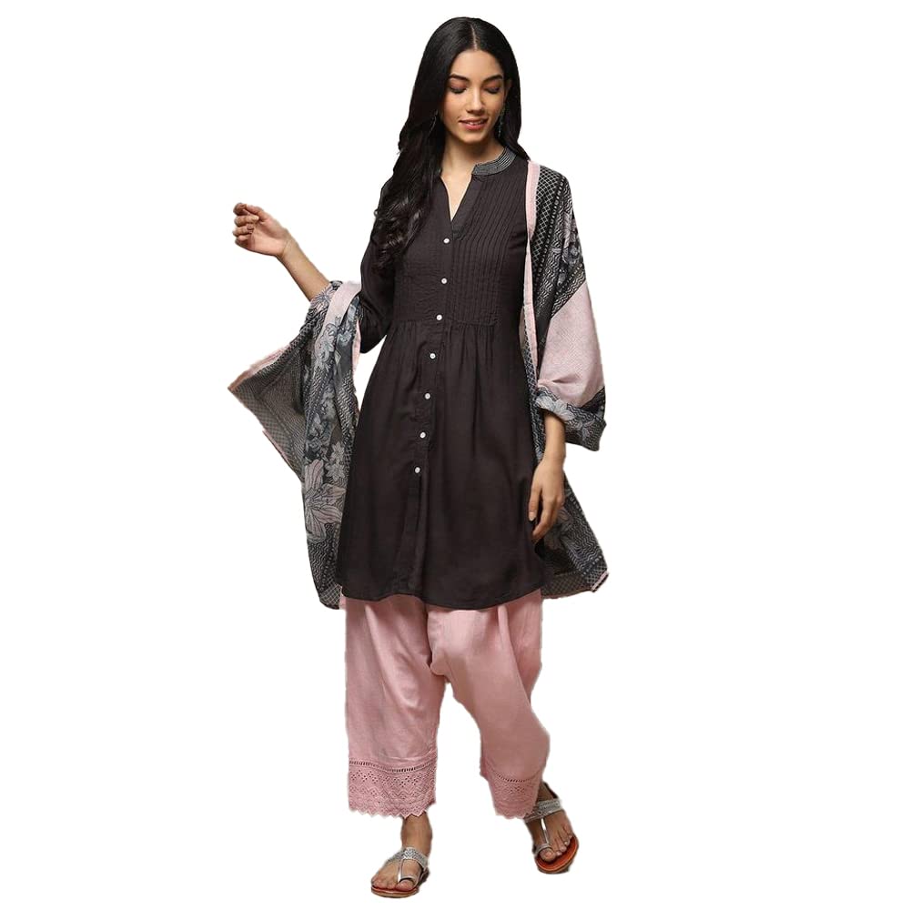 biba Women Rayon Straight Kurta Salwar Suit Set-picture-34