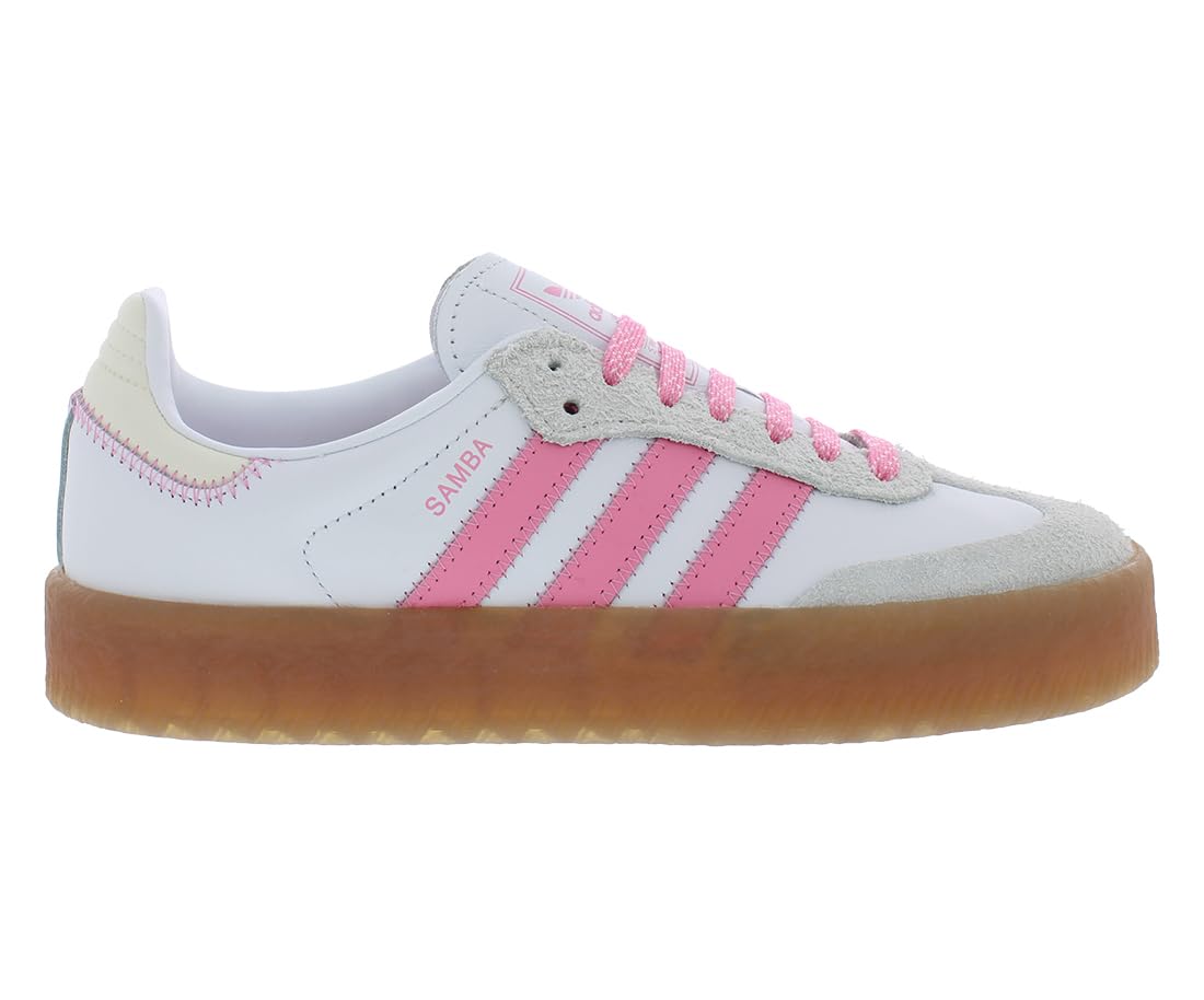 Adidas Sambae Womens Shoes (White Bliss Pink, 7.5)
