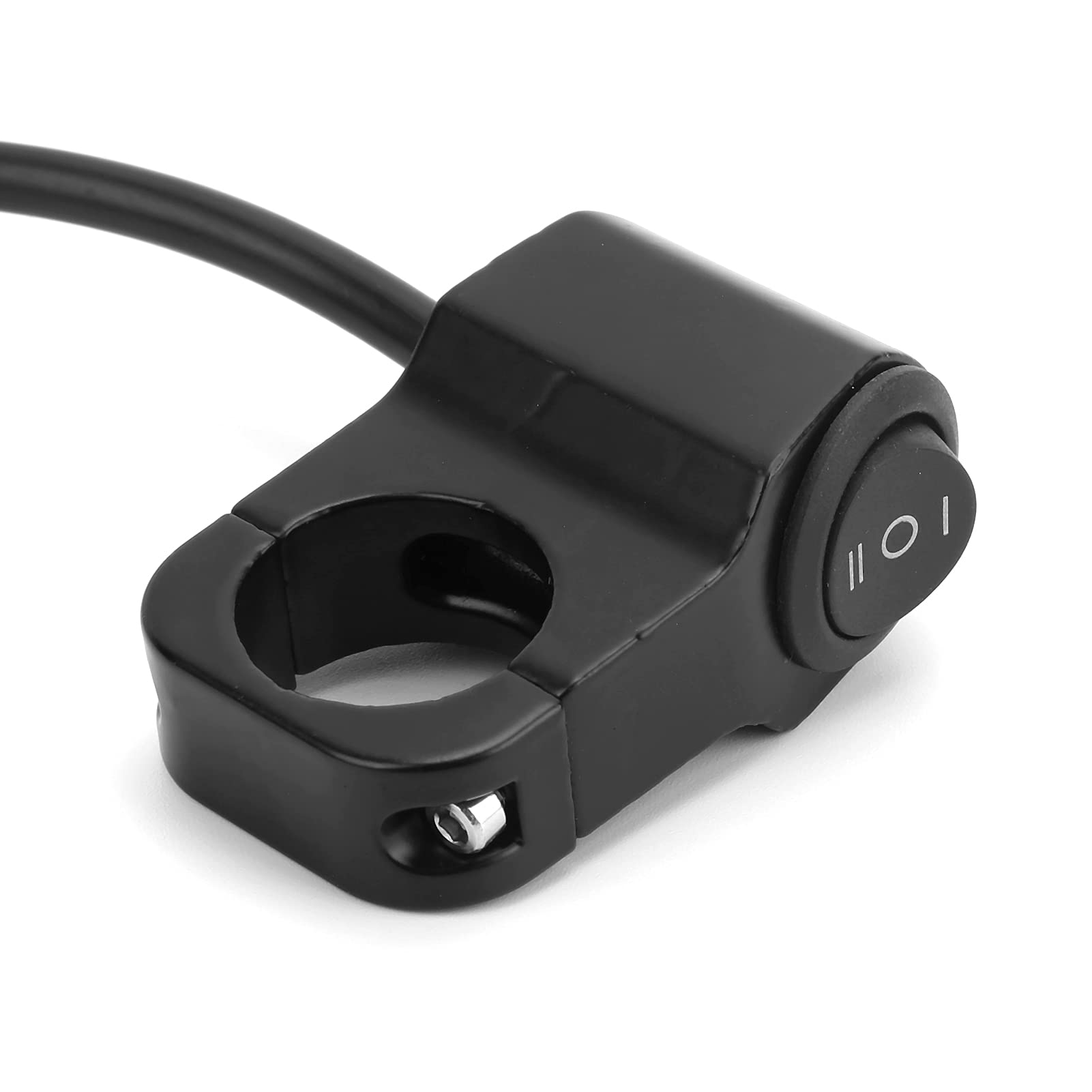 Motorcycle Handlebar Switch, Aluminum Alloy Universal Motorcycle Headlight Switch for Dirt Bike for ATV for Electric Bicycle for 12V Motorcycle