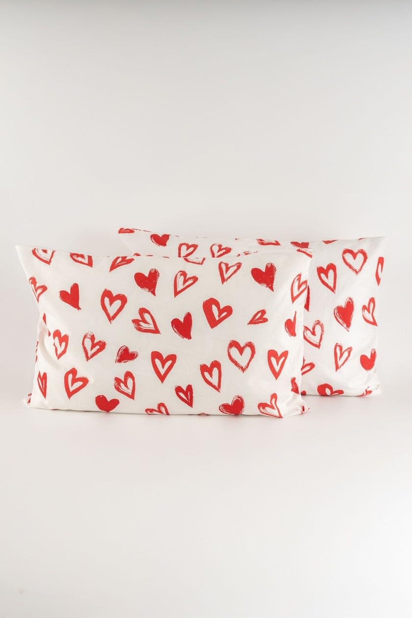Soley Lover 50x70 2'li Yastık Kılıfı, Kırmızı