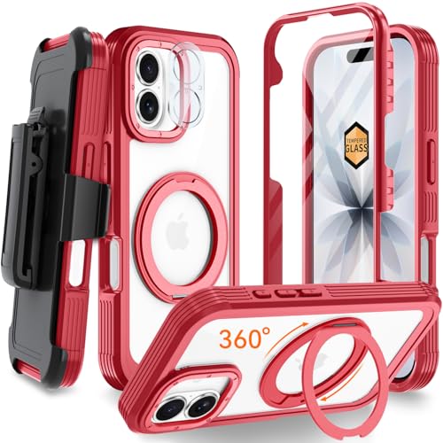 Coque iPhone 17 intégrale MagSafe anti-choc et anti-rayure avec clip