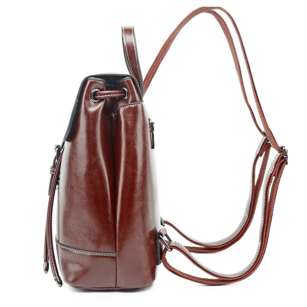 PU Leather Casual Retro Travel Backpack School Bag British Trend Ladies Large Capacity Backpack