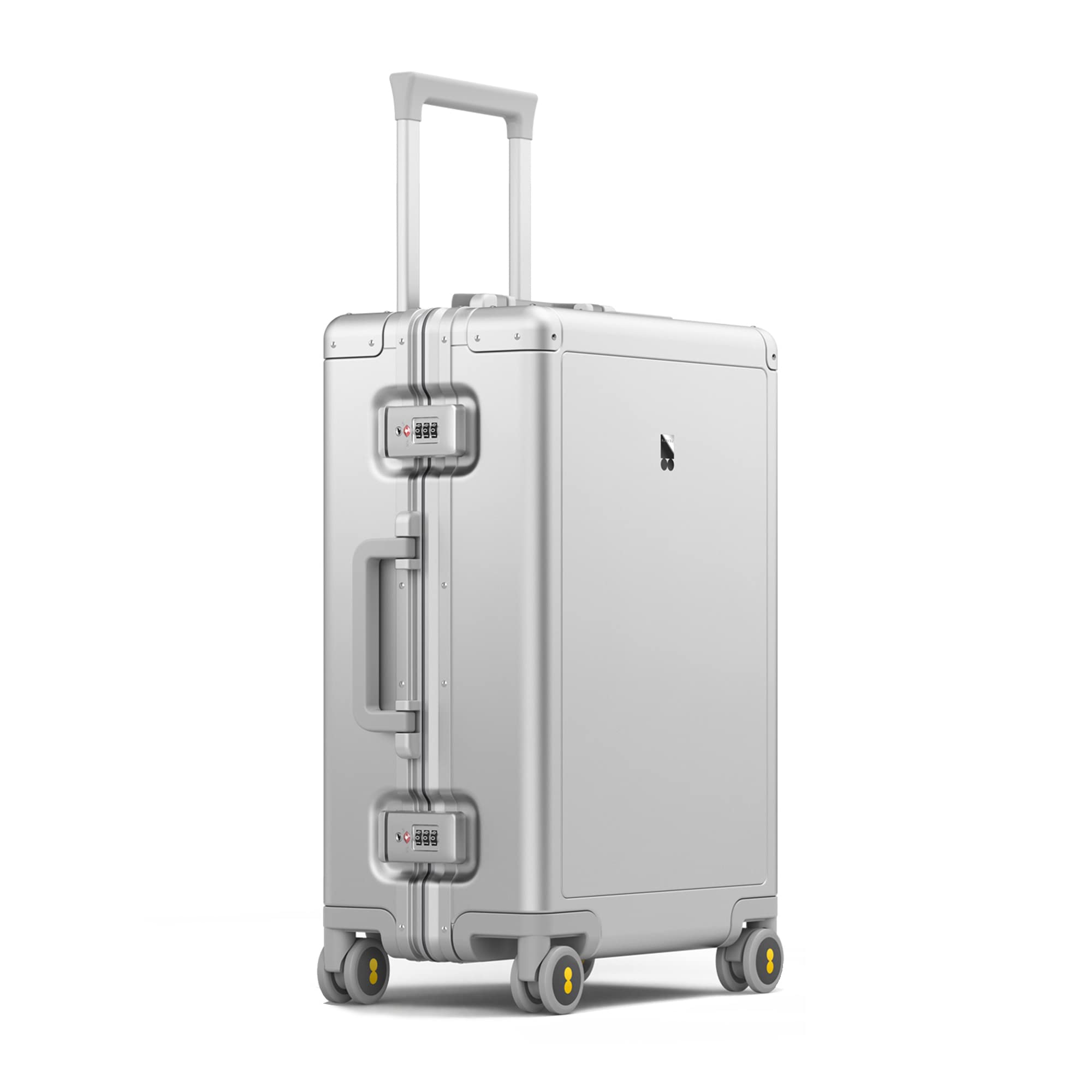 Sponsored Ad – Aluminum Luggage Carry on Suitcase 20-Inch Hardside Spinner Includes 4PCS Travel Organiser Set, Hand Luggage, TSA(56cm, 35.5L,Silver)