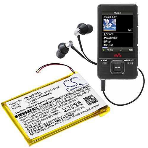 Batería de reemplazo para NWZ-A828 NWZ-A829 NWZ-A728 y más miniatura 6