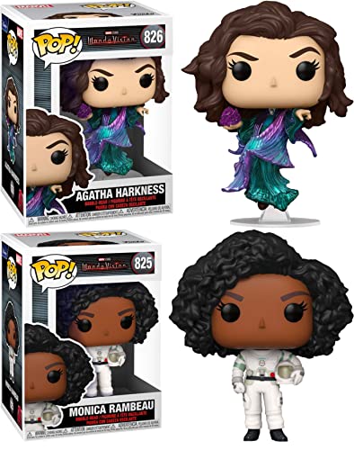 Leading Ladies in Wanda Vision: Funko Pop! Bundle Agatha Harkness + Monica Rambeau 825 (2 Items)
