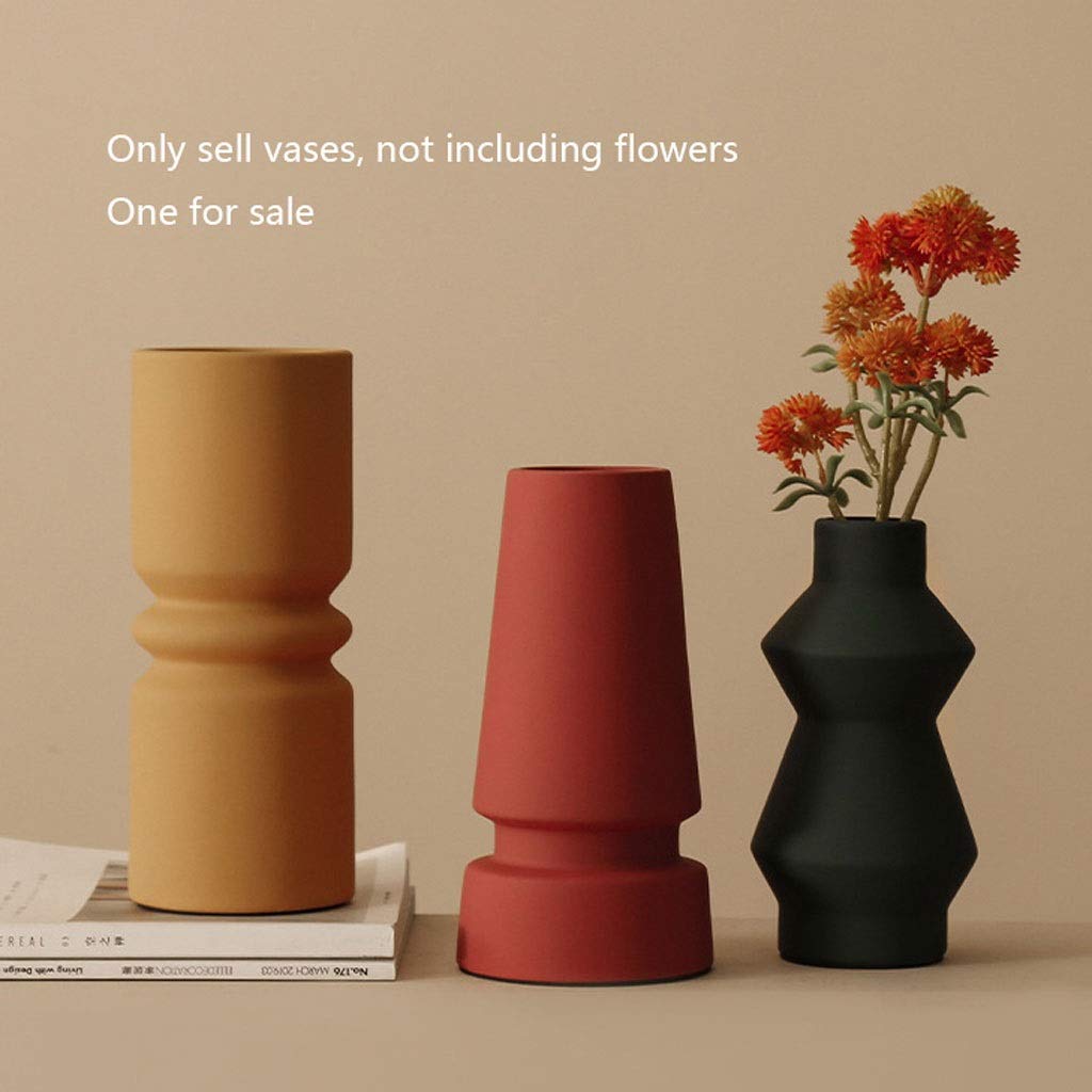 Art Wazon Nordic Creative Ceramiczne Ozdoby domowe Dekoracje Kwiatowe Wazony Dekoracje Domowe Prezenty (Color : A)