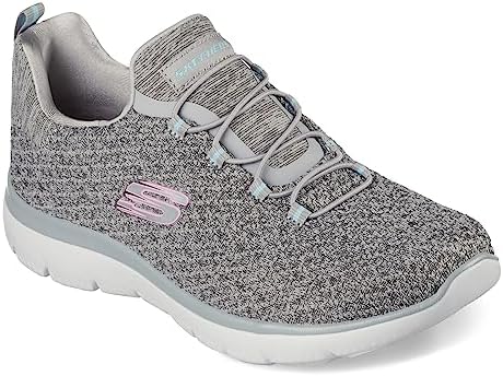 Skechers Women's Summits Sneaker, GMLT=Grey/Multi, 6 | Image 2