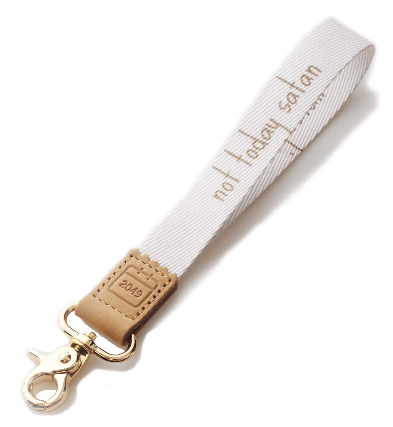 DQLDQL hand lanyard mini lanyard Lanyards for ID Badges, womens key chain wristlet for keys, Hand Wrist Lanyard Keychain Holder for Women (Not today Satan), Not Today Satan, wristlet