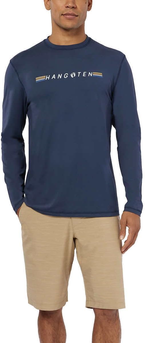 Hang Ten Men's Rashguards Switchfoot in Blue, XXLarge