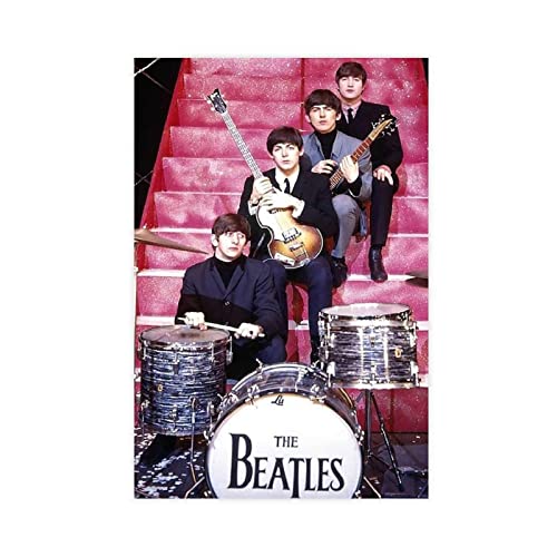 ECENS Leinwandposter 60 * 90cm Sin Marco Peintures de Grupo De Los Beatles pour la décoration de Chambre à Coucher de… - Les Beatles, Paul McCartney, John Lennon, RIngo Starr, George Harrison ECENS Leinwandposter 60 * 90cm Sin Marco Peintures de Grupo De Los Beatles pour la décoration de Chambre à Coucher de…