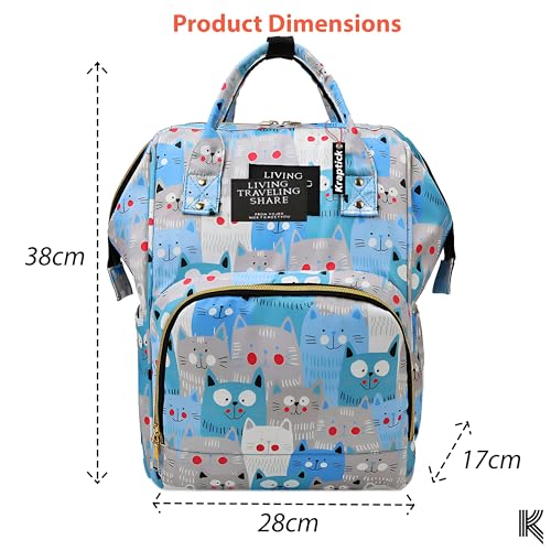Image of Kraptick Diaper Bags Backpack, Diaper Bags for Mom for Travel, Baby Diaper Bag, Maternity Bags for Mother and Baby, Nursing Bags for Mothers, Diaper Bag Handbag (ANIMAL PRINTED)