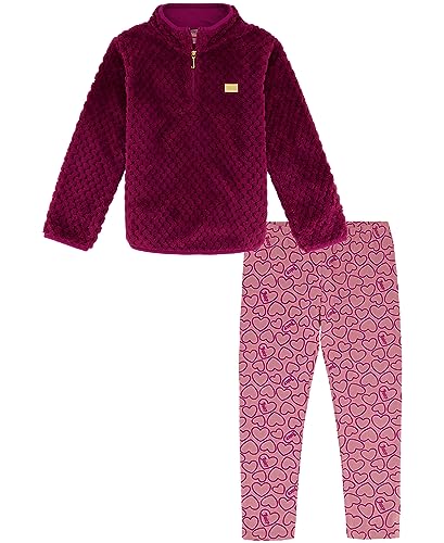 Image of Juicy Couture Girls' 2 Piece Sherpa Top Legging Set