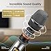 TONOR Wireless Microphones, UHF Dual Cordless Metal Dynamic Mic System with Rechargeable Receiver, for Karaoke Singing, Wedding, DJ, Party, Speech, Church, Class Use, 200ft TW630 Silver