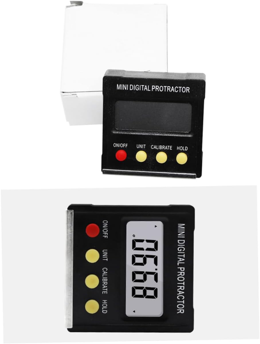 Homoyoyo 2pcs Digital Inclinometer Display Protractor Angle Digital Level for Tilt Angle Portable Tool