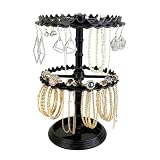 Fuuxtci Soporte para joyas, expositor de joyas, organizador de cadena, para mujeres, niñas, baño, dormitorio, cómoda, Navidad, Halloween