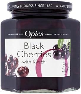 Opies Black Cherries & Kirsch 390g - Pack of 2