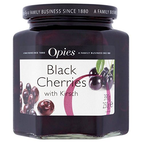 Opies Black Cherries & Kirsch 390g - Pack of 2