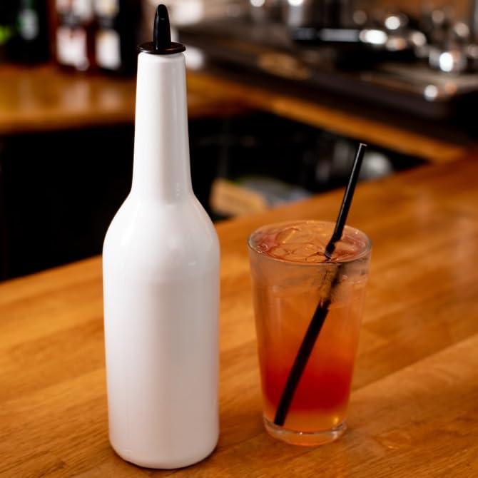 Bottiglia Per Flair Bartending - 750ml In ABS Infrangibile Per Allenamento Acrobazie - Foto 3