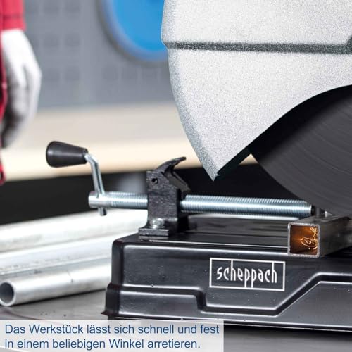 Tronzadora de disco de 355mm marca Scheppach con base antivibración 3