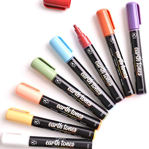 Chalk Markers - Pastel Chalk Markers, Dry Erase, Wet Erase Washable Markers - 5mm Tip Chalk Pens - Chalk Markers for Chalkboard, Chalkboard Sign, Window Markers, Drawing Markers, Markers for Kids