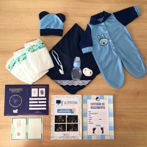 Enxoval Bebê Reborn Menino Acessórios E Bolsa Maternidade