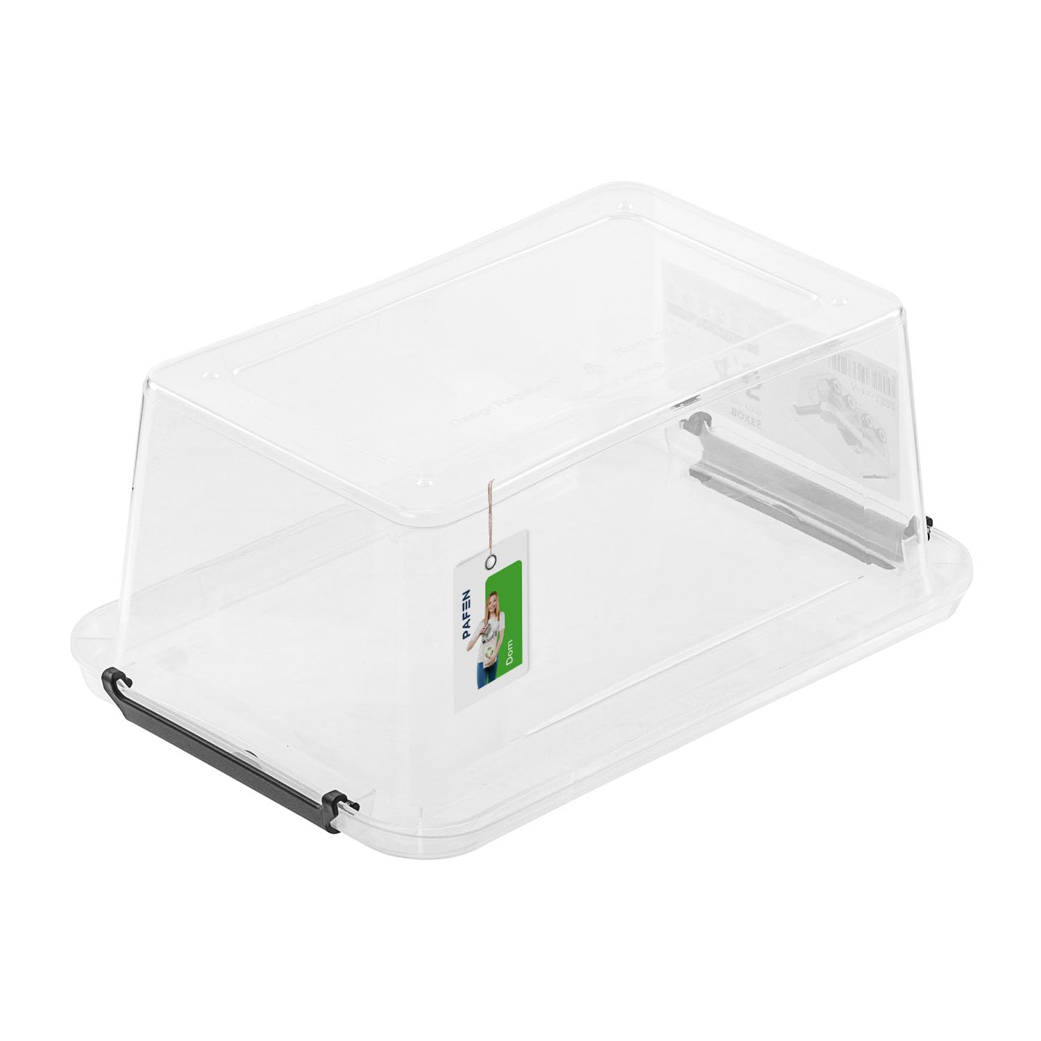 PAFEN 5x Pojemnik do Przechowywania z Pokrywą 4,5l - 29x20x12cm – Zestaw Przezroczyste Pudełka, z Tworzywa Sztucznego, do Sztaplowania, Zamykane na Zatrzask