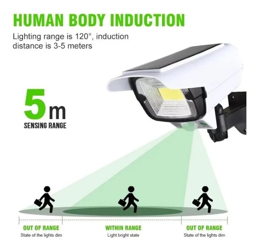 Image of Solar Light Outdoor 77 Led Motion Sensor Security Camera Shaped Wall Solar Lamp,Waterproof, Rotatable for Home, Outdoor, Garden, Balcony, and Patio with Remote Control. (Pack of 1)
