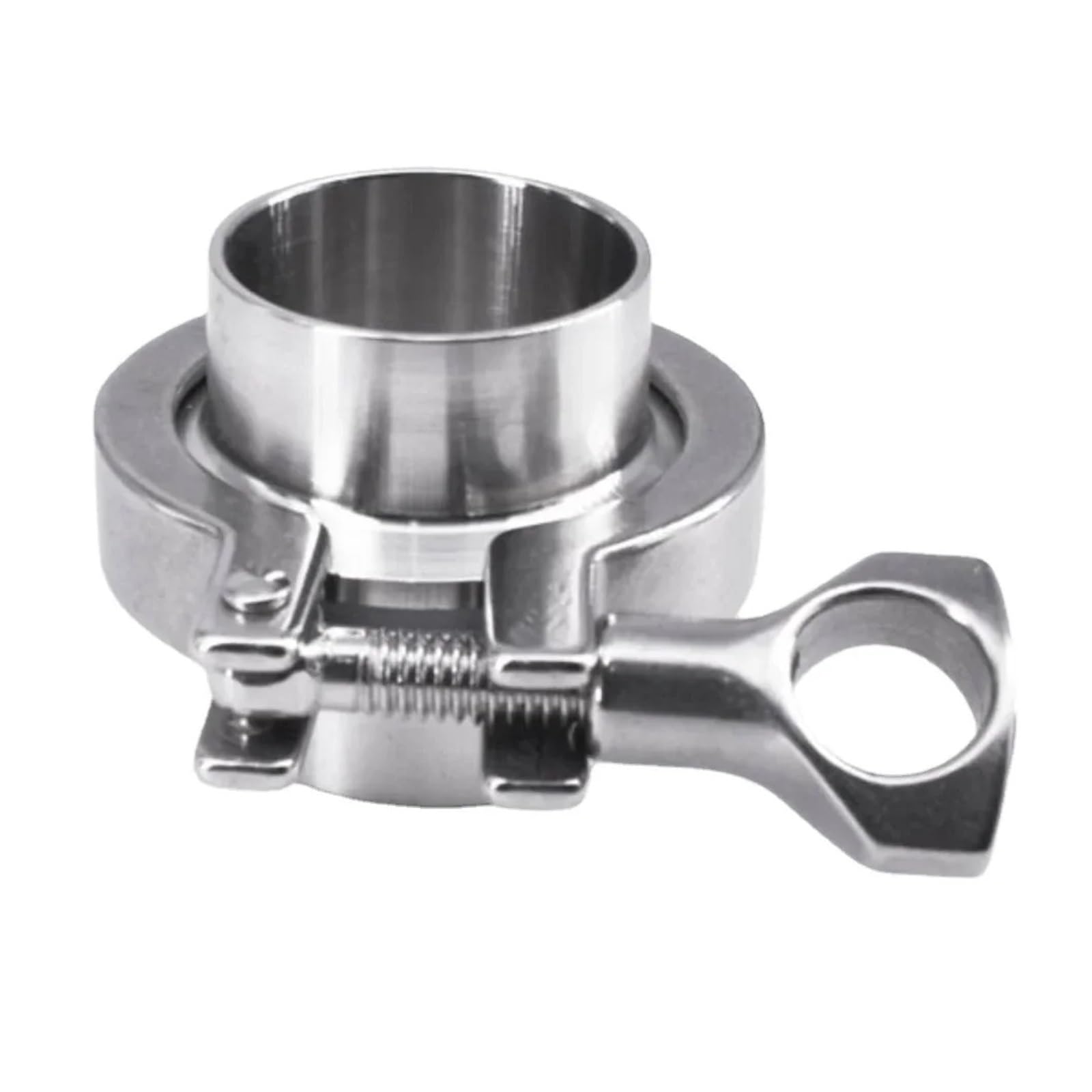 QWZTAEOZA 0.5-10in Tri Clamp Set SUS304 Assembly Weld Ferrule Pipe Fitting (SUS304 PTFE,204mm K217)