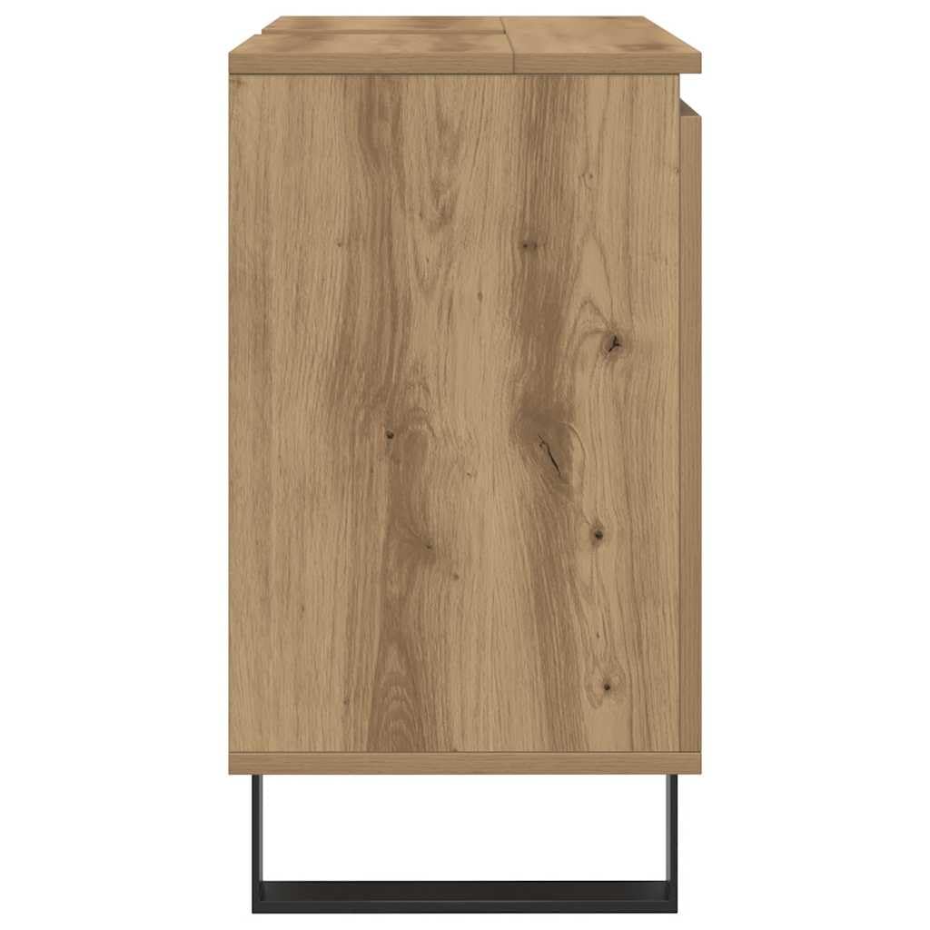 vidaXL Armario de baño Madera de ingeniería Roble Artisan 58x33x60 cm