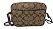 Coach Signature Mini Camera Crossbody Shoulder Bag, Khaki/Saddle 2